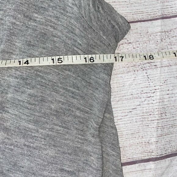 Rolla coster women S plunging scoopneck t-shirt top with angled bottom grey - Picture 8 of 9